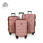 تصویر اختصاصی از چمدان سه تکهٔ دسینی در رنگ کالباسی