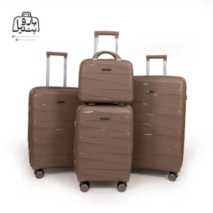 تصویر اختصاصی از چمدان چهار تکهٔ دانسون در رنگ ٰنسکافه‌ای
