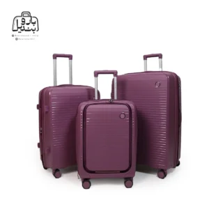 تصویر اختصاصی از چمدان سه تکهٔ پارتنر مدل ملونی در رنگ بنفش