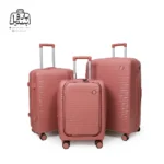 تصویر اختصاصی از چمدان سه تکهٔ پارتنر مدل ملونی در رنگ کالباسی