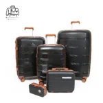 تصویر اختصاصی از چمدان پنج تکهٔ ریکاردو در رنگ مشکی