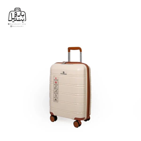 تصویر اختصاصی از چمدان سایز کوچک ریکاردو در رنگ کرم