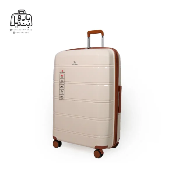 تصویر اختصاصی از چمدان سایز بزرگ ریکاردو در رنگ کرم