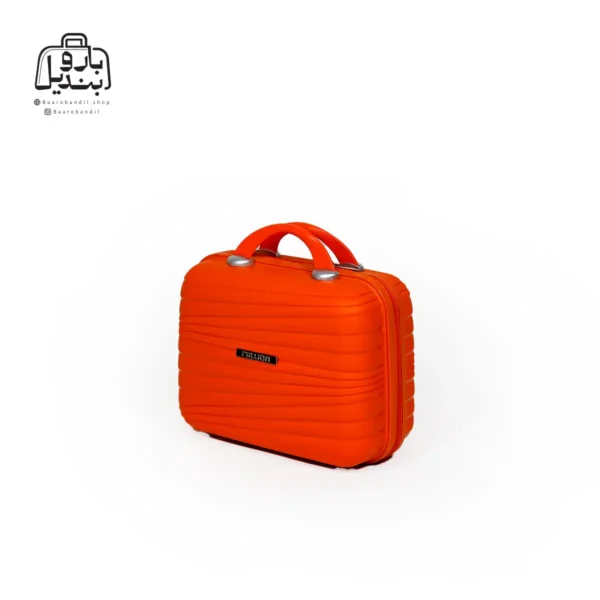 تصویر اختصاصی از کیف آرایشی چمدان سوفیا دبل در رنگ نارنجی