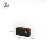 تصویر اختصاصی از کیف پاسپورتی ریکاردو در رنگ مشکی با سایزبندی