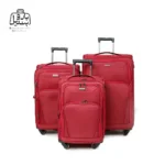 تصویر اختصاصی از چمدان سه تکهٔ هرموسا کد HB001 در رنگ قرمز