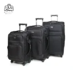 تصویر اختصاصی از چمدان سه تکهٔ هرموسا کد HB002 در رنگ مشکی