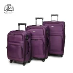 تصویر اختصاصی از چمدان سه تکهٔ هرموسا کد HB002 در رنگ بنفش