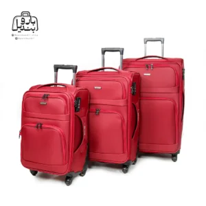 تصویر اختصاصی از چمدان سه تکهٔ هرموسا کد HB002 در رنگ قرمز