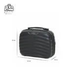 تصویر اختصاصی از کیف آرایشی چمدان ماندیرو در رنگ مشکی با سایزبندی