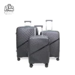 تصویر اختصاصی از چمدان سه تکهٔ پاور در رنگ مشکی