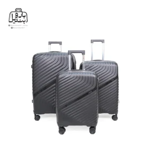 تصویر اختصاصی از چمدان سه تکهٔ پاور در رنگ مشکی