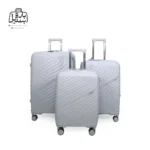 تصویر اختصاصی از چمدان چهار تکهٔ پاور در رنگ طوسی