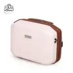 تصویر اختصاصی از کیف آرایشی چمدان سونادا میلان در رنگ صورتی روشن