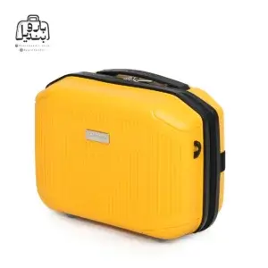 تصویر اختصاصی از کیف آرایشی چمدان سونادا میلان در رنگ زرد