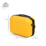 تصویر اختصاصی از کیف آرایشی چمدان سونادا میلان در رنگ زرد با سایزبندی