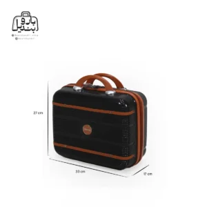 تصویر اختصاصی از کیف آرایشی چمدان تیتان‌ پلورا در رنگ مشکی با سایزبندی