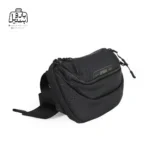 تصویر اختصاصی از نمای جلویی کج کیف کمری لیستات کد LT2308 در رنگ مشکی
