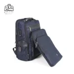 تصویر اختصاصی از نمای محفظهٔ لپ‌تاپ کوله‌پشتی آرکتیک هانتر کد B00415 در رنگ سرمه‌ای