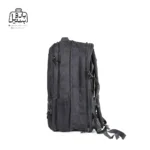 تصویر اختصاصی از نمای زیپ افزایش سایز کوله‌پشتی پاورگینگ کد ۱۲۰۲۱ در رنگ مشکی