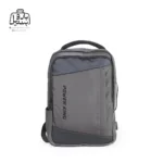 تصویر اختصاصی از نمای جلوی کوله‌پشتی پاورگینگ کد ۱۲۰۲۴ در رنگ طوسی