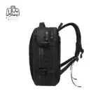 تصویر اختصاصی از نمای کناری کوله بنج کد 1908d در رنگ مشکی