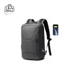 تصویر اختصاصی از نمای جلو و کناری کوله بنج کد 22188 در رنگ طوسی