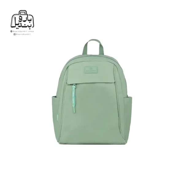 تصویر اختصاصی از نمای جلوی کوله بوبو کد 1823 در رنگ سبز