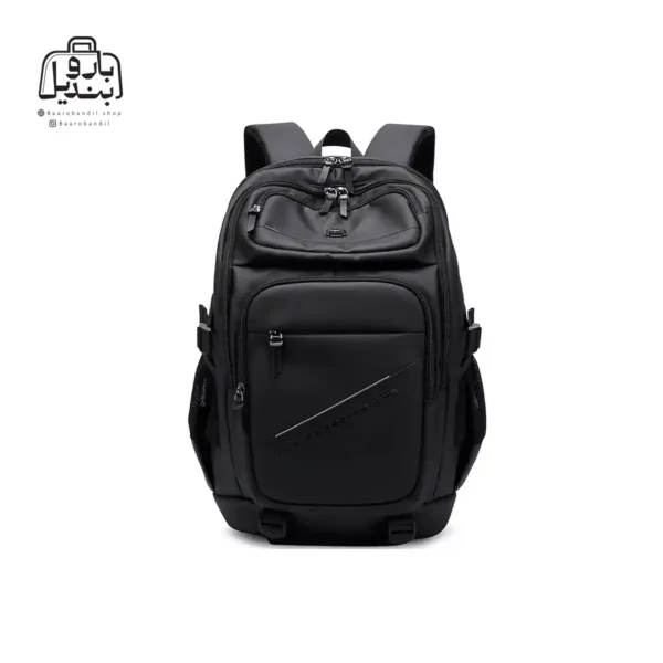 تصویر اختصاصی از نمای جلوی کوله کاکا کد 0001 در رنگ مشکی