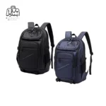 تصویر اختصاصی از نمای جلو و کناری کوله کاکا کد0001 در رنگ سرمه ای و مشکی