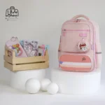 تصویر اختصاصی از نمای جلوی کوله پشتی مدرسه کریس بلا 1017 در طرح baby girl در رنگ صورتی