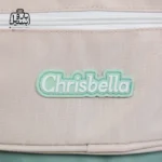 تصویر اختصاصی از جزئیات کوله پشتی مدرسه کریس بلا 5003 در طرح رنگین کمان در رنگ صورتی