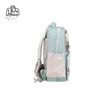 تصویر اختصاصی از نمای کناری کوله پشتی مدرسه کریس بلا 5003 در طرح رنگین کمان در رنگ سبز