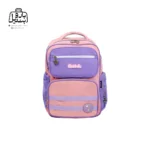 تصویر اختصاصی از نمای جلوی کوله پشتی مدرسه کریس بلا 5003 در طرح رنگین کمان در رنگ بنفش