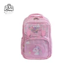 تصویر اختصاصی از نمای جلوی کوله پشتی مدرسه کریس بلا 5005 در طرح یونیکورن در رنگ صورتی