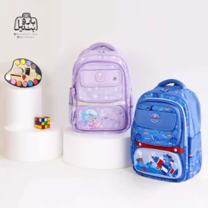 تصویر اختصاصی از کوله پشتی مدرسه سان ایت 0270 در رنگ آبی و بنفش