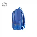 تصویر اختصاصی از نمای کناری کوله پشتی مدرسه سان ایت طرح دایناسور و آتش فشان 0270 در رنگ آبی