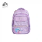 تصویر اختصاصی از نمای جلوی کوله پشتی مدرسه سان ایت طرح ستاره 0270 در رنگ بنفش