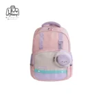 تصویر اختصاصی از نمای جلوی کوله پشتی مدرسه سان ایت 0279 در طرح خرگوش در رنگ صورتی