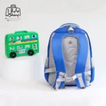 تصویر اختصاصی از نمای پشتی کوله پشتی مدرسه سان ایت 0279 در طرح ببر در رنگ آبی