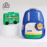 تصویر اختصاصی از نمای جلوی کوله پشتی مدرسه سان ایت 0279 در طرح ببر در رنگ آبی