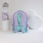 تصویر اختصاصی از نمای پشتی کوله پشتی مدرسه سان ایت 2168 در طرح رنگین کمان و یونیکورن در رنگ بنفش