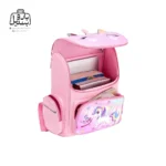 تصویر اختصاصی از زیپ باز کوله پشتی مدرسه یونیکورن 1019 سایز بزرگ در رنگ صورتی