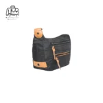 تصویر اختصاصی از نمای جلو و کناری کیف دوشی فوور کد 2596-01 در رنگ مشکی