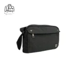 تصویر اختصاصی از نمای جلو و کناری کیف دوشی فوور کد 2796-06 در رنگ مشکی