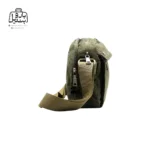 تصویر اختصاصی از نمای کناری کیف دوشی فوور کد 2796-06 در رنگ سبز زیتونی