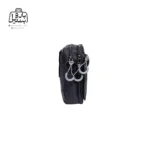 تصویر اختصاصی از نمای کناری کیف دوشی فوور کد 2802-08 در رنگ مشکی