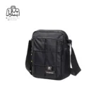 تصویر اختصاصی از نمای جلو و کناری کیف دوشی ولنتیر کد 1590-25 در رنگ مشکی