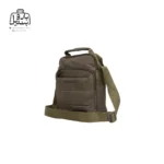 تصویر اختصاصی از نمای جلو و کناری کیف دوشی ولنتیر کد 1713-01 در رنگ قهوه‌ای