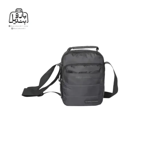 تصویر اختصاصی از نمای جلوی کیف دوشی ولنتیر کد 1713-01 در رنگ طوسی